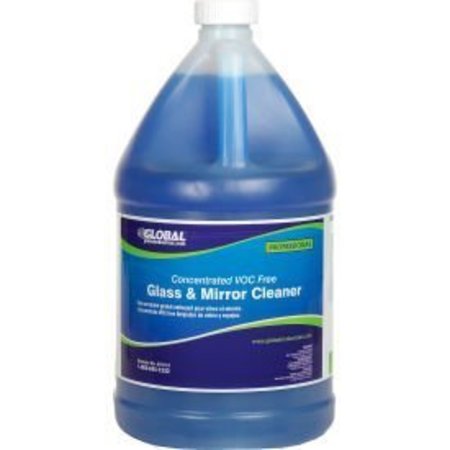 GLOBAL EQUIPMENT Global Industrial„¢ Concentrated VOC Free Glass & Mirror Cleaner, 1 Gallon Bottle, 2/Case GS006